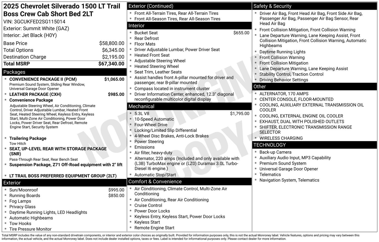 chevrolet silverado 1500 2025 3GCUKFED2SG115014 image chevrolet silverado 1500 2025 3GCUKFED2SG115014 image